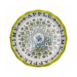 Anthropologie Stoneware Apple Lime Pie Baker Dish